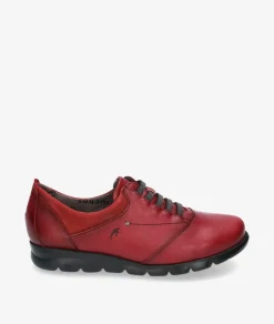 Mujer Fluchos Zapatos confort F0354 en cereza
