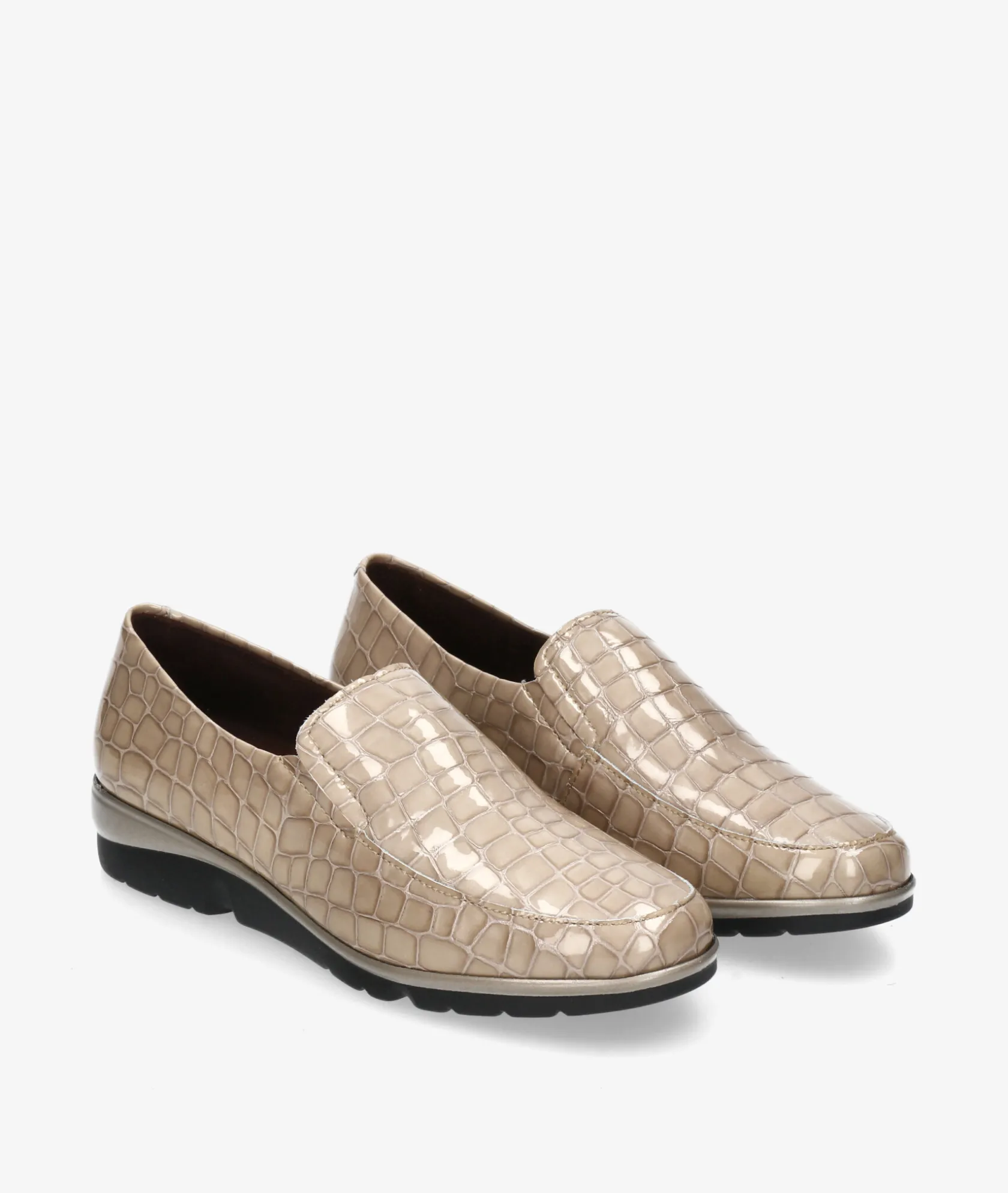Mujer Pitillos Zapatos confort 10003 en charol hueso