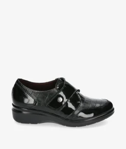 Mujer Pitillos Zapatos confort 10025 en negro
