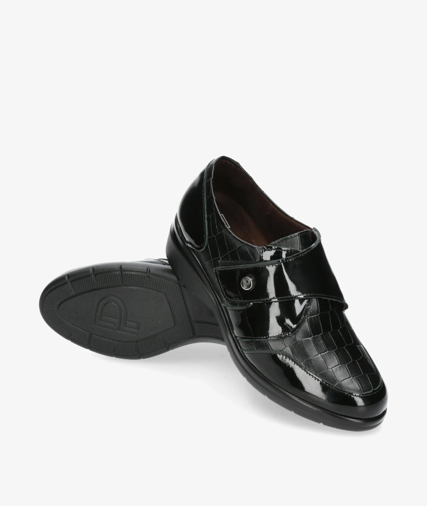 Mujer Pitillos Zapatos confort 10025 en negro