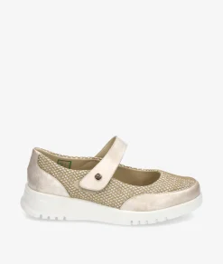 Mujer Pitillos Zapatos confort 20302 en oro