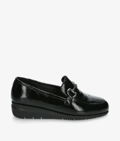 Mujer St Gallen Zapatos confort St. Gallen ESTRIBI 23-05-21771 ART 19541 en charol negro