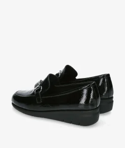 Mujer St Gallen Zapatos confort St. Gallen ESTRIBI 23-05-21771 ART 19541 en charol negro