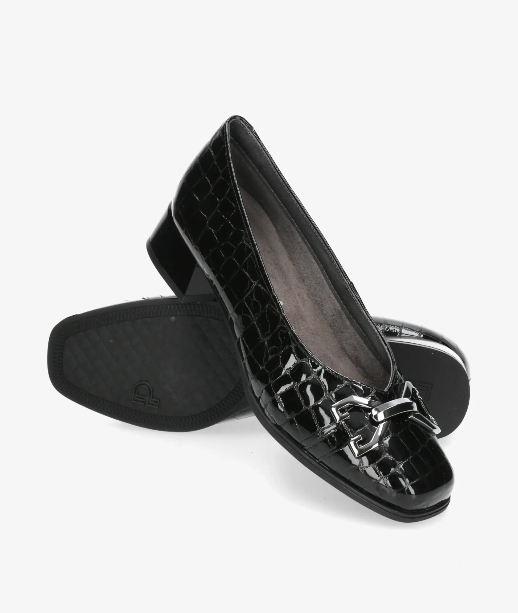 Mujer Pitillos Zapatos de vestir 10113 en charol negro