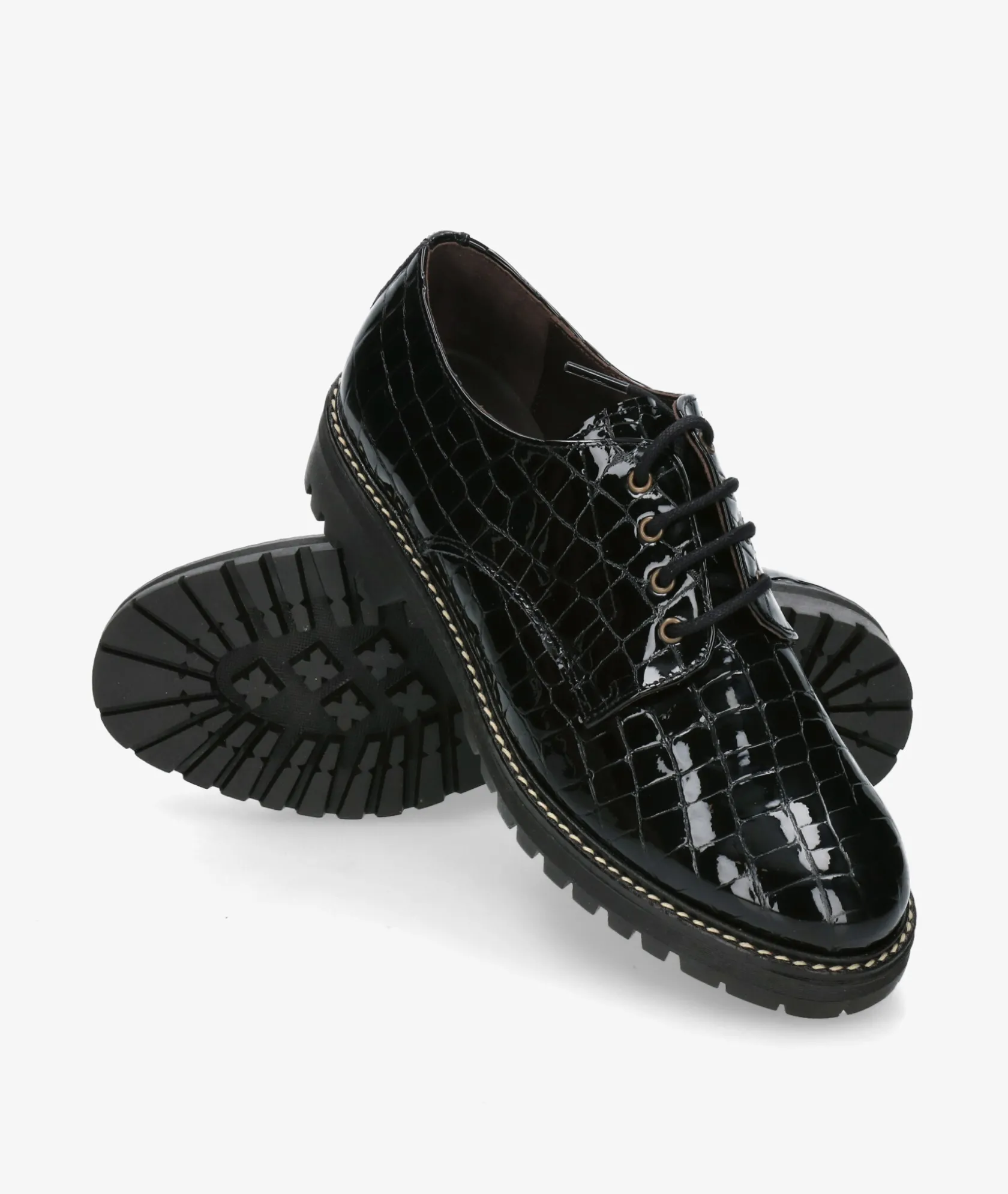 Mujer Kénnebec Zapatos inglés 684 en charol
