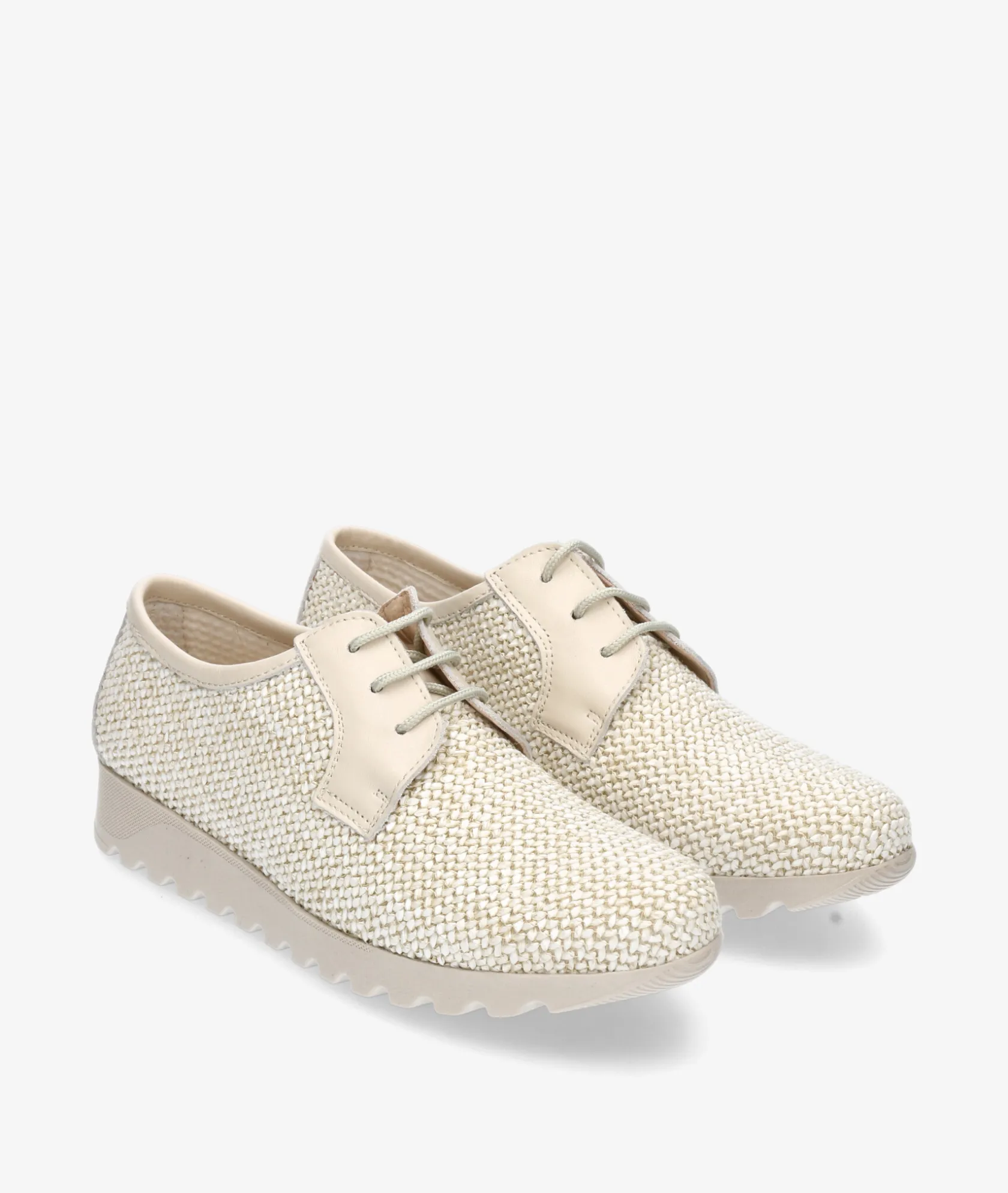 Mujer Kénnebec Zapatos inglés 8210 RAFIA en beige