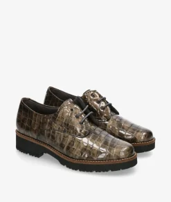 Mujer Pitillos Zapatos inglés 10771 en charol