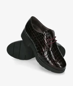 Mujer Pitillos Zapatos inglés 10751 en coco