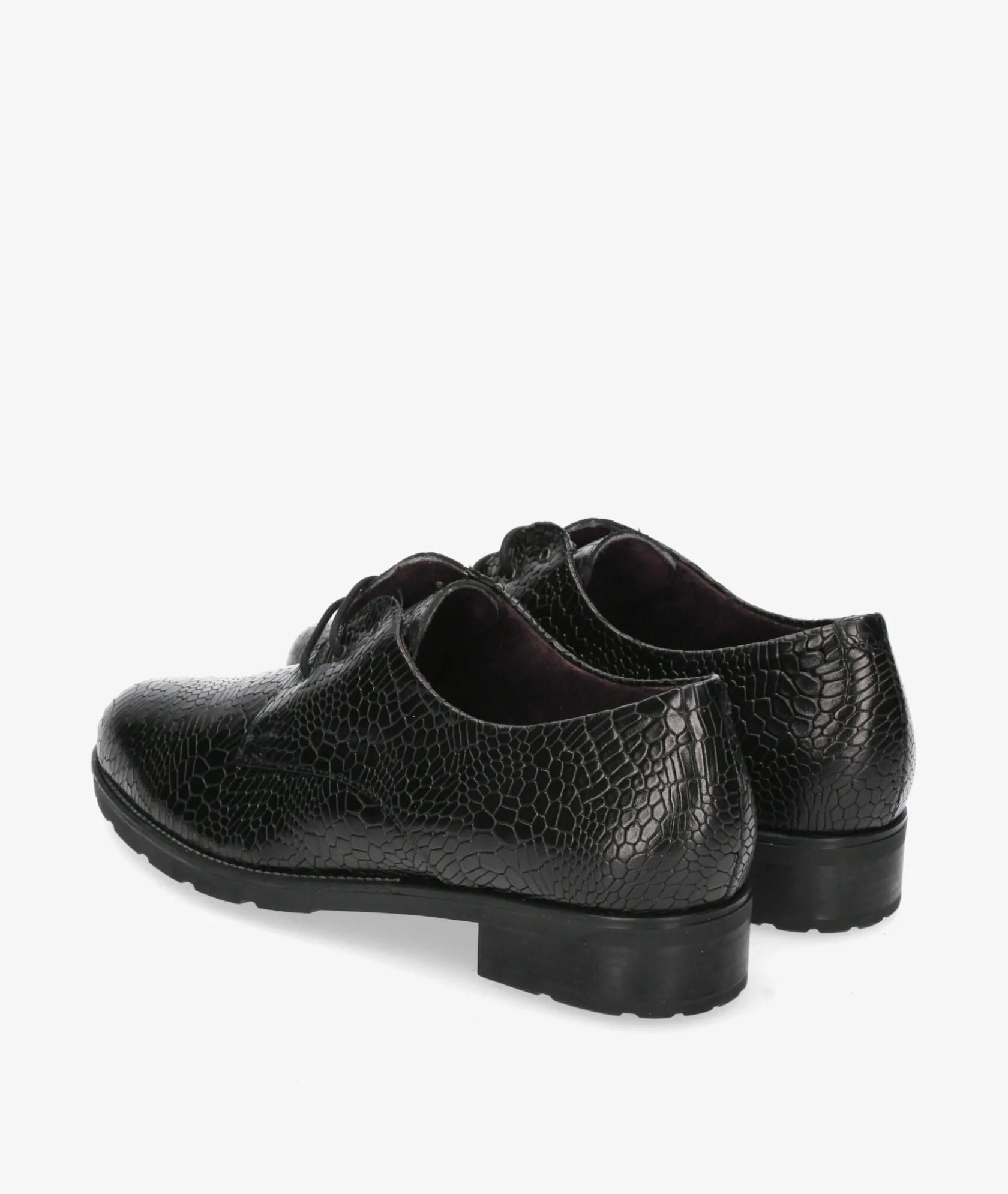 Mujer Pitillos Zapatos inglés 10184 en negro