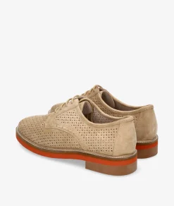 Mujer Stephen Allen Zapatos inglés LAUR-27 2033-188 en ante camel