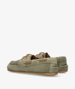 Mujer Mustang Zapatos 56365 en serraje kaki