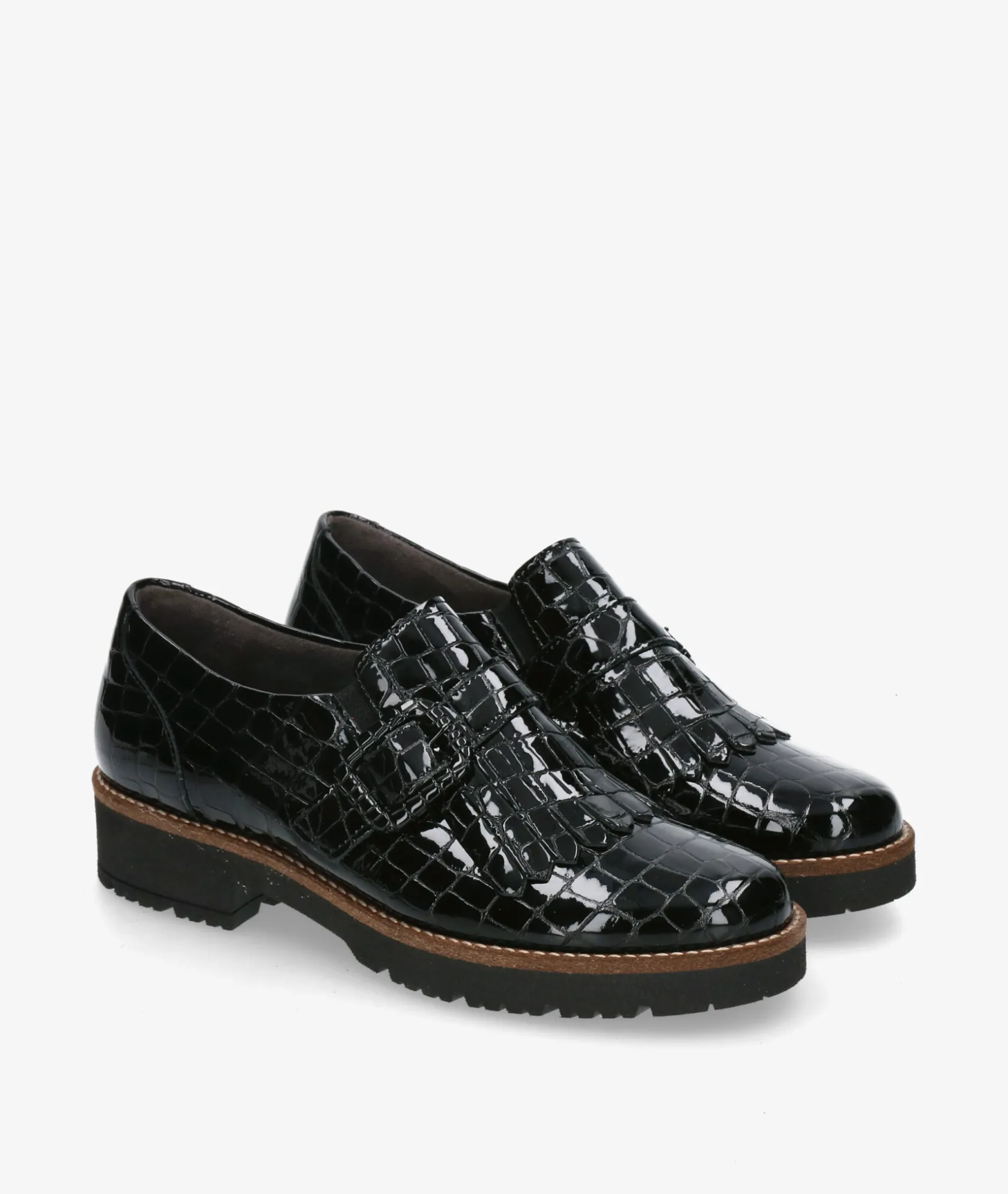 Mujer Pitillos Zapatos 10772 en charol