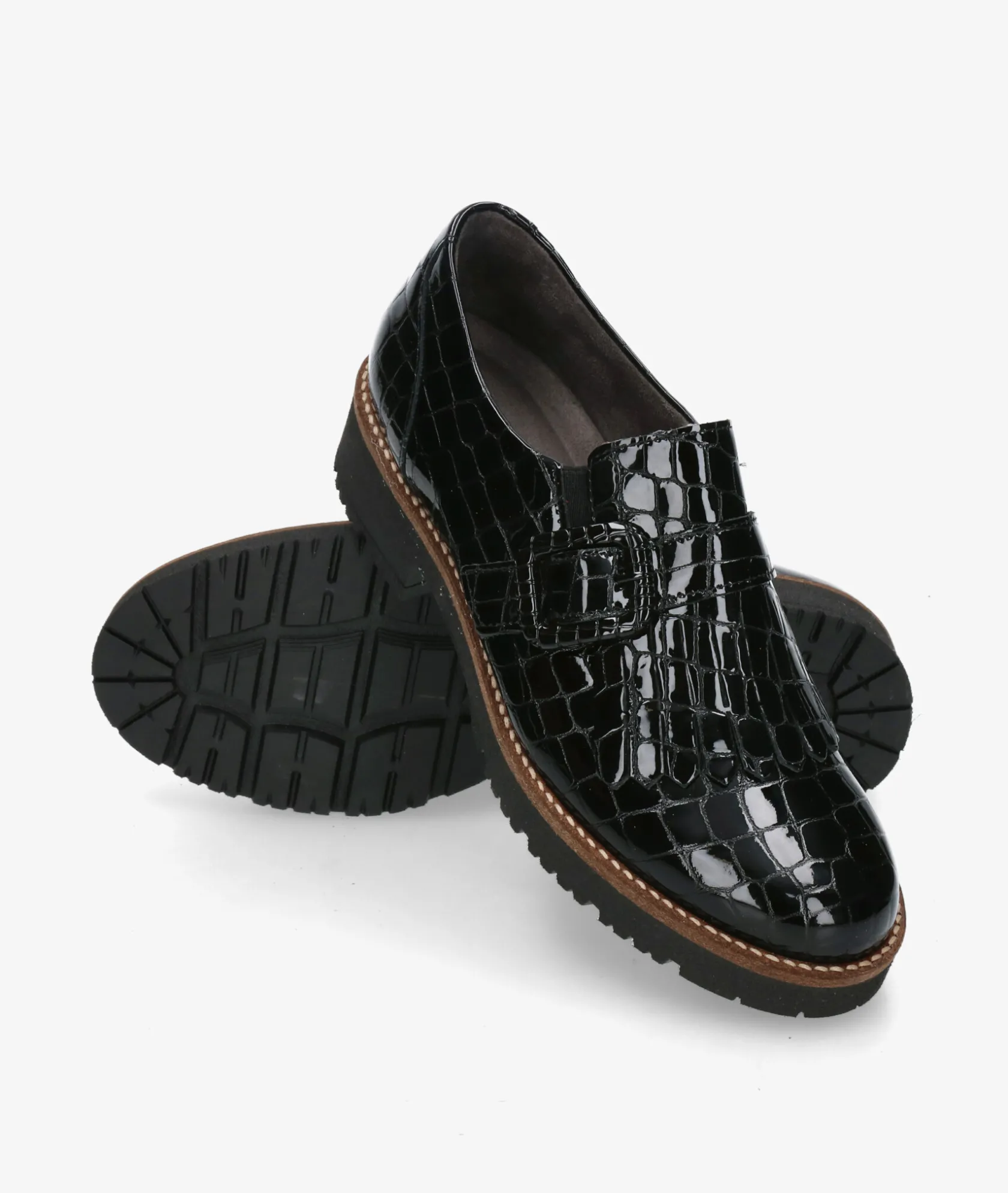 Mujer Pitillos Zapatos 10772 en charol