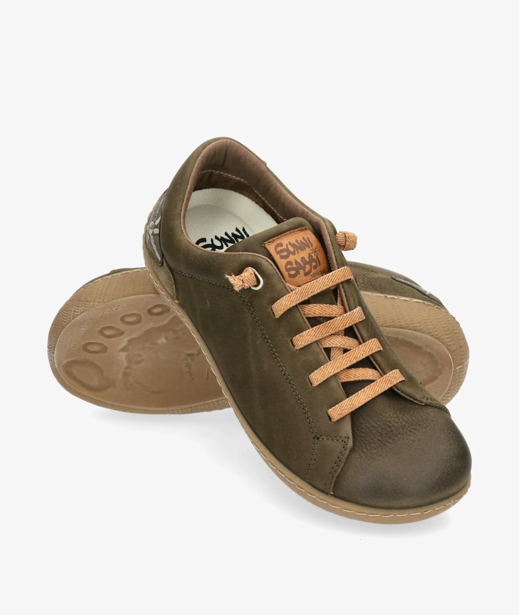 Mujer Sunni Sabbi Zapatos planos NANTAI 064 en caki