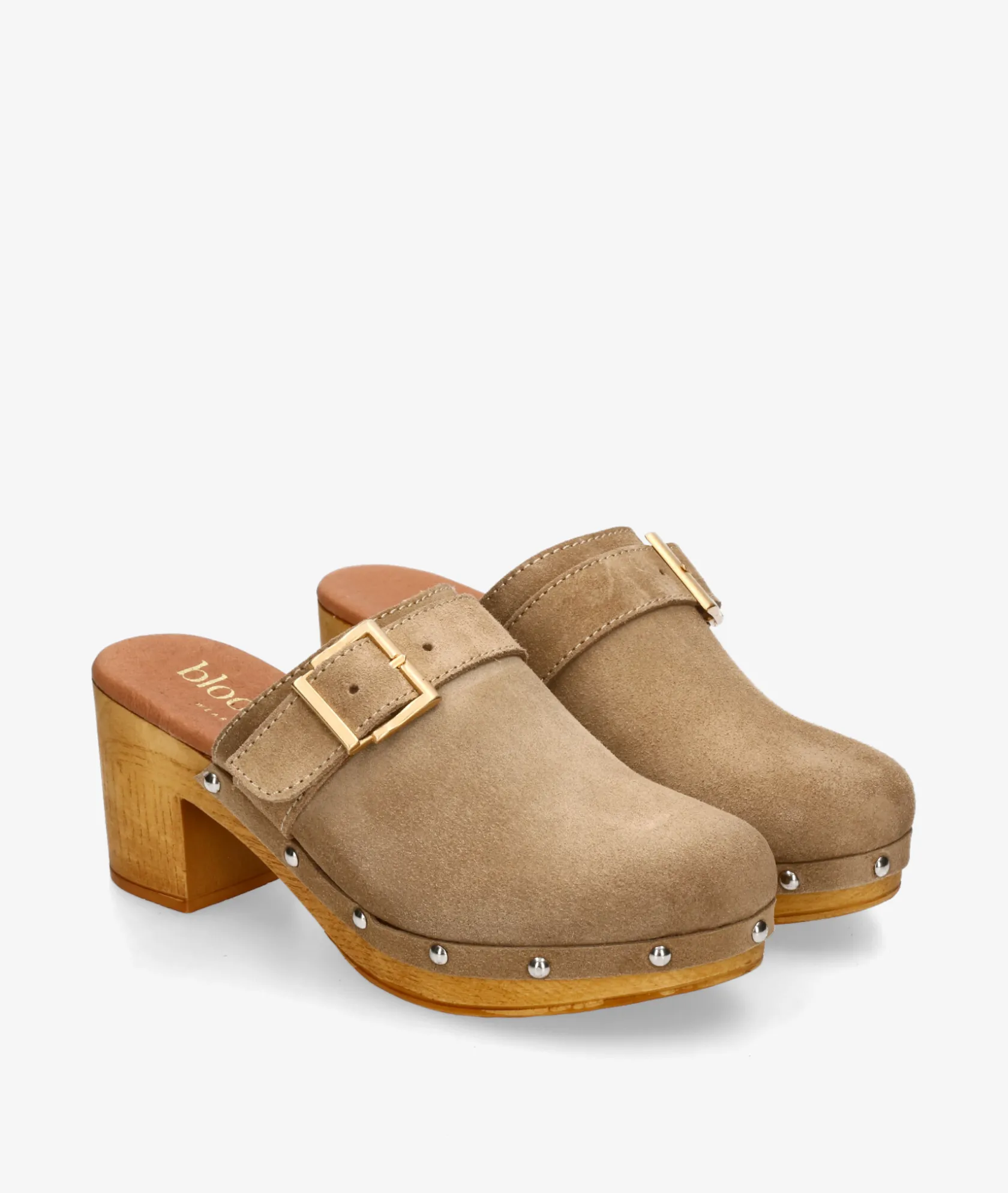 Mujer bloom&you Zuecos bloom&you KATY en serraje taupe