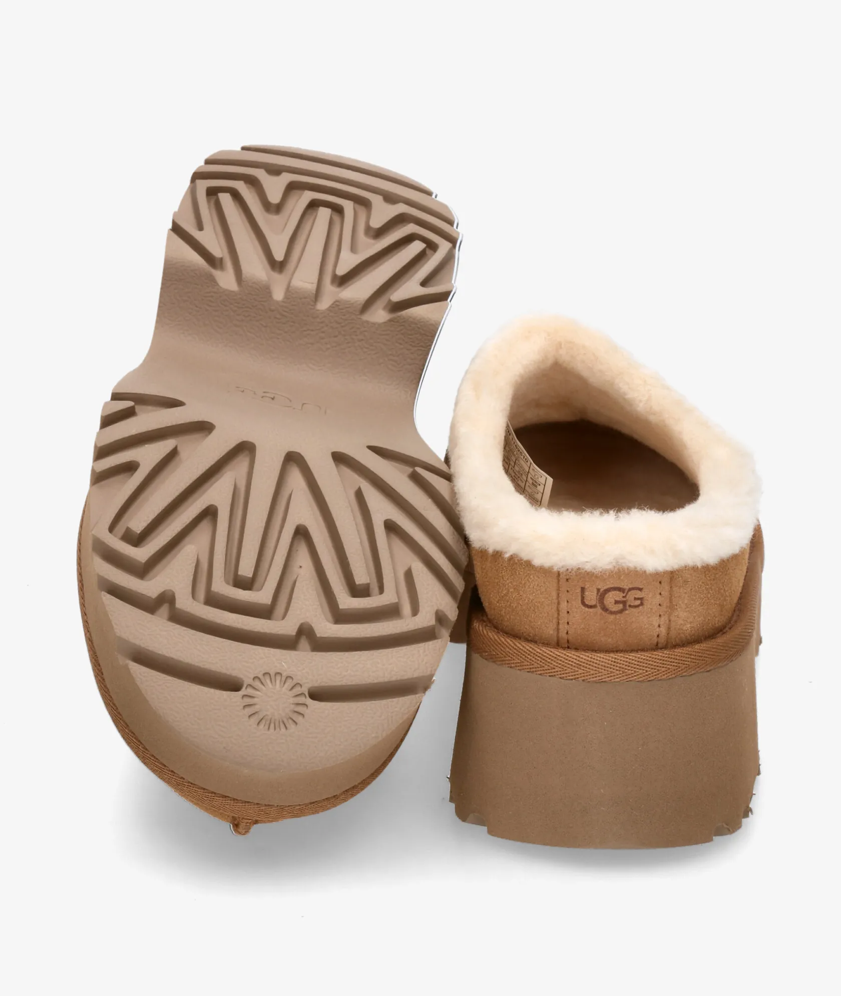 Mujer UGG Zuecos NEW HIGHTS COZZY CLOG en cuero